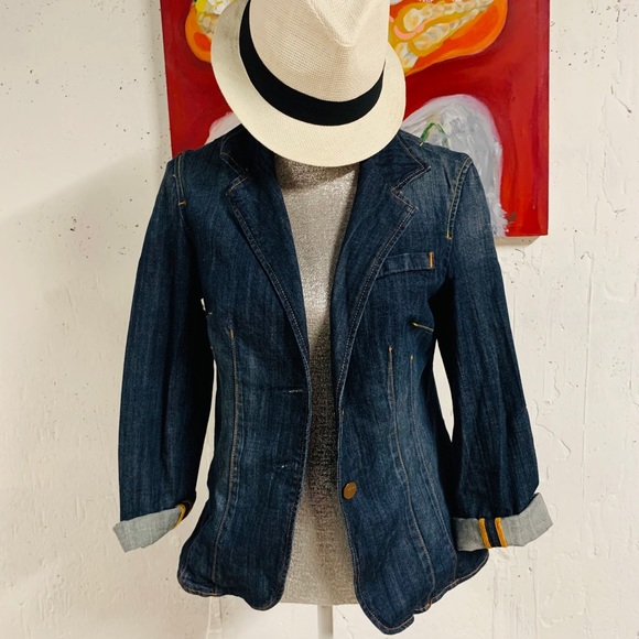 Vintage Vigoss denim blazer jacket - Picture 1 of 4